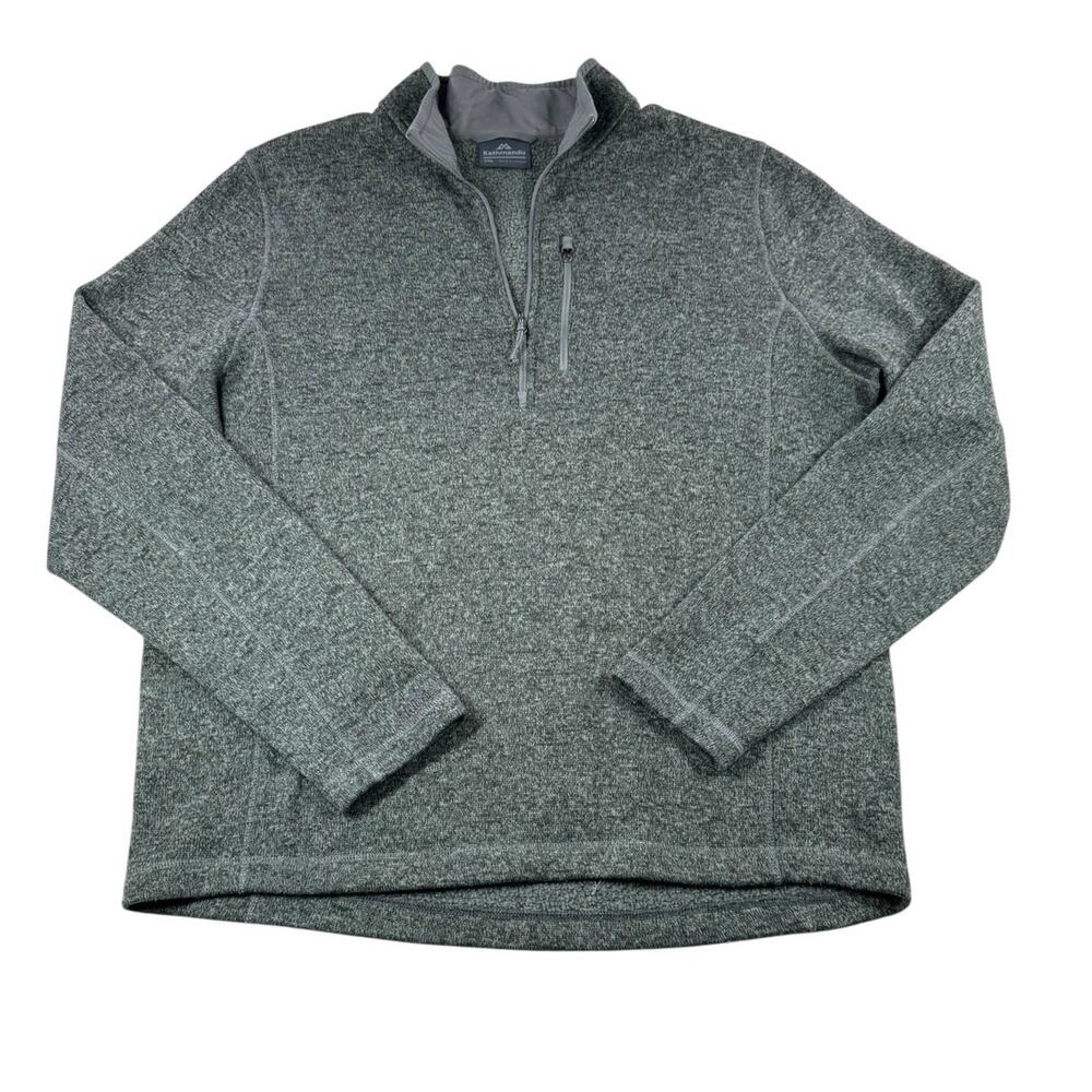Kathmandu Altica 200 Pullover XXL Green Grey 1/4 Zip Fleece Mock Neck Outdoor